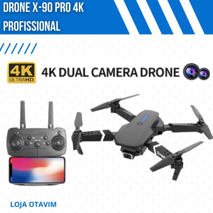 Drone X-90 Pro 4K profissional + Frete Grátis