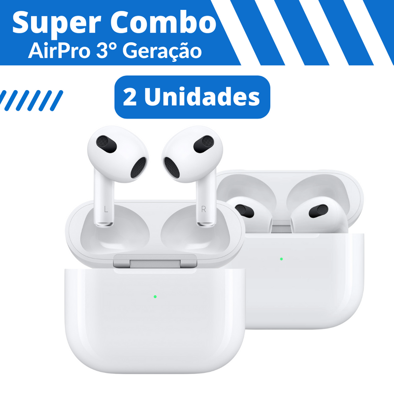 2 UNIDADES - Fone AirPro 3ª Geração - Versão 2025