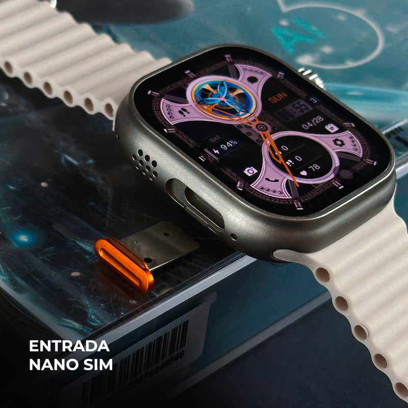 Smartwatch Ultra AI 3 5G - Câmera acoplada - Face ID - ANDROID 8.1