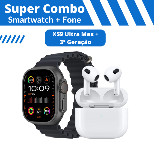Smartwatch XS9 Ultra Max + Fone АіrРrо 3ª Geração
