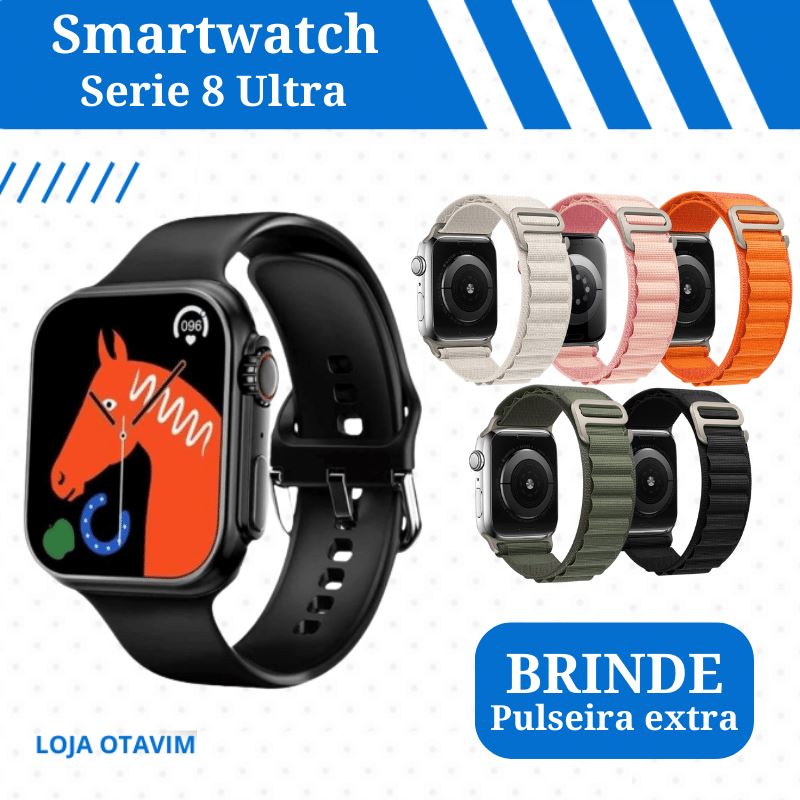 Smartwatch Ultra Serie 8 Lançamento 2023 + Brinde Exclusivo