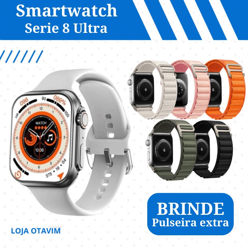 Smartwatch Ultra Serie 8 Lançamento 2023 + Brinde