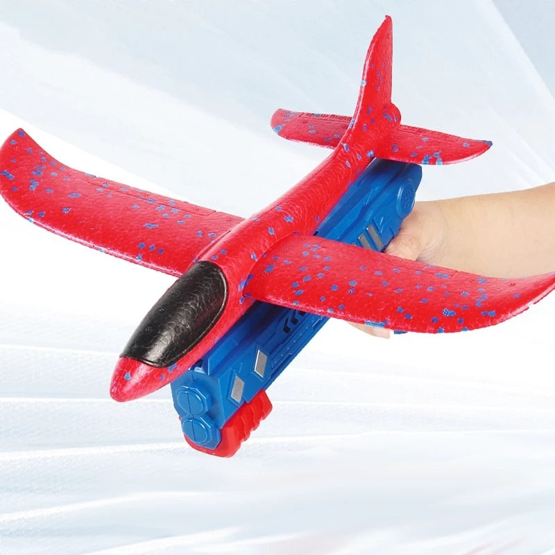 Super avião com lançador de brinquedo ate 10 metros de voo!